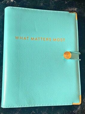 Simplified Planner Ring in Blue Like New